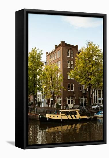 Amsterdam Singel Canal II-Erin Berzel-Framed Premier Image Canvas