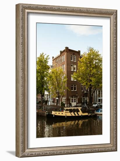 Amsterdam Singel Canal II-Erin Berzel-Framed Photographic Print