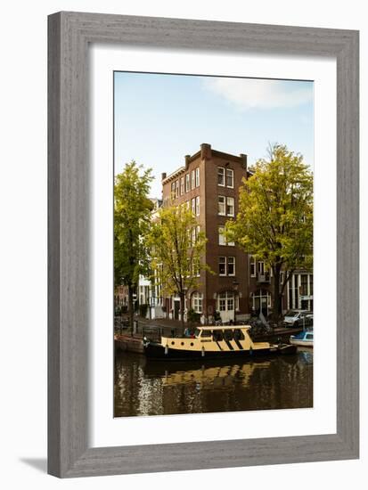 Amsterdam Singel Canal II-Erin Berzel-Framed Photographic Print