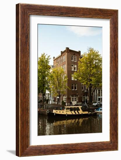 Amsterdam Singel Canal II-Erin Berzel-Framed Photographic Print