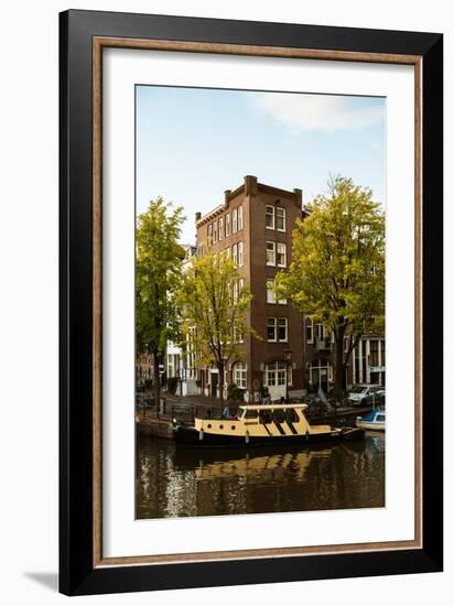 Amsterdam Singel Canal II-Erin Berzel-Framed Photographic Print