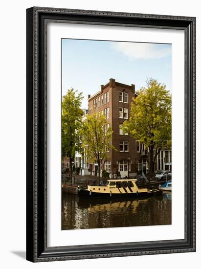 Amsterdam Singel Canal II-Erin Berzel-Framed Photographic Print