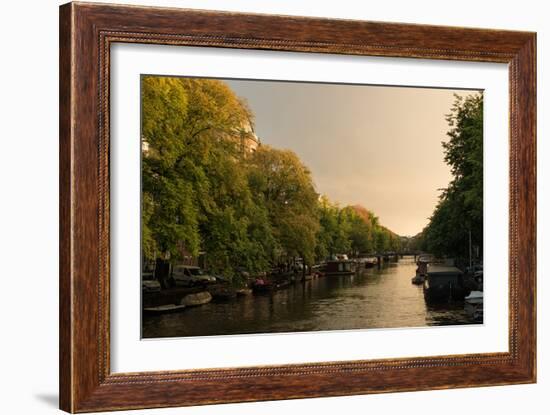 Amsterdam Singel Canal III-Erin Berzel-Framed Photographic Print