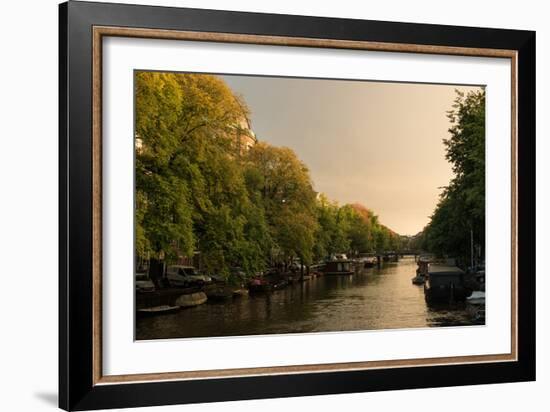 Amsterdam Singel Canal III-Erin Berzel-Framed Photographic Print