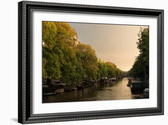 Amsterdam Singel Canal III-Erin Berzel-Framed Photographic Print