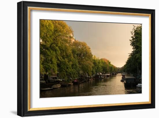 Amsterdam Singel Canal III-Erin Berzel-Framed Photographic Print