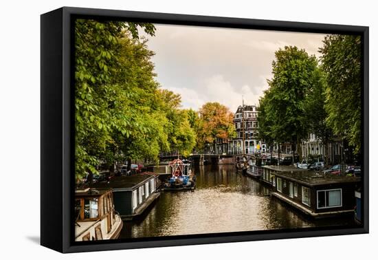 Amsterdam Singel Canal IV-Erin Berzel-Framed Premier Image Canvas