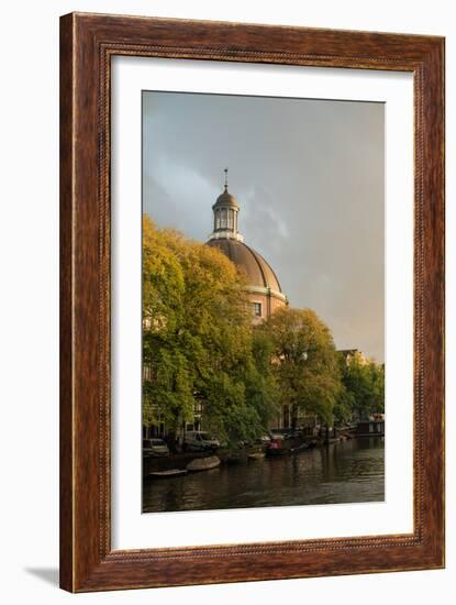 Amsterdam Singel Canal-Erin Berzel-Framed Photographic Print