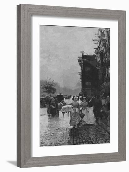 Amsterdam Street Scene-Hans Hermann-Framed Art Print