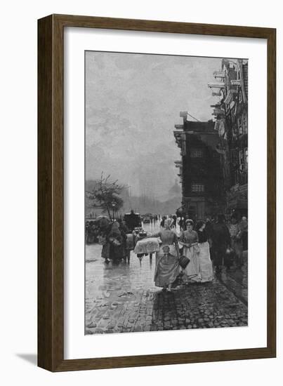 Amsterdam Street Scene-Hans Hermann-Framed Art Print