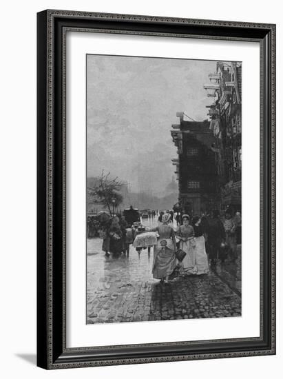 Amsterdam Street Scene-Hans Hermann-Framed Art Print