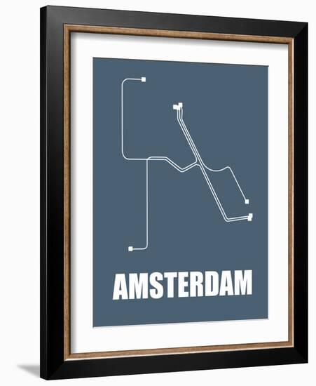 Amsterdam Subway Map I-null-Framed Art Print