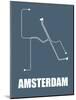 Amsterdam Subway Map I-null-Mounted Art Print