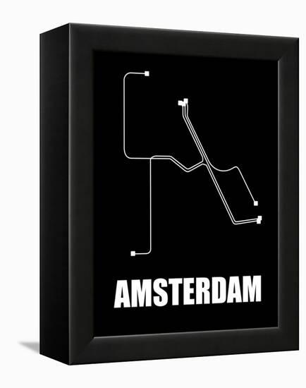 Amsterdam Subway Map III-null-Framed Stretched Canvas