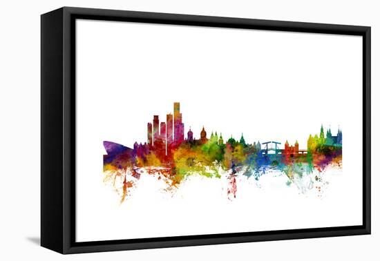 Amsterdam The Netherlands Skyline-Michael Tompsett-Framed Stretched Canvas