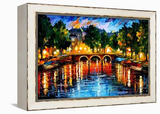 Amsterdam The Release Of Happines-Leonid Afremov-Framed Stretched Canvas