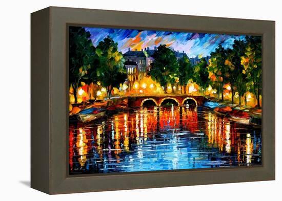 Amsterdam The Release Of Happines-Leonid Afremov-Framed Stretched Canvas