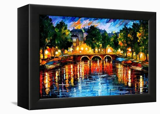 Amsterdam The Release Of Happines-Leonid Afremov-Framed Stretched Canvas