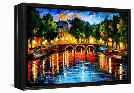 Amsterdam The Release Of Happines-Leonid Afremov-Framed Stretched Canvas