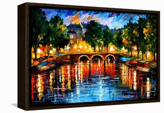 Amsterdam The Release Of Happines-Leonid Afremov-Framed Stretched Canvas