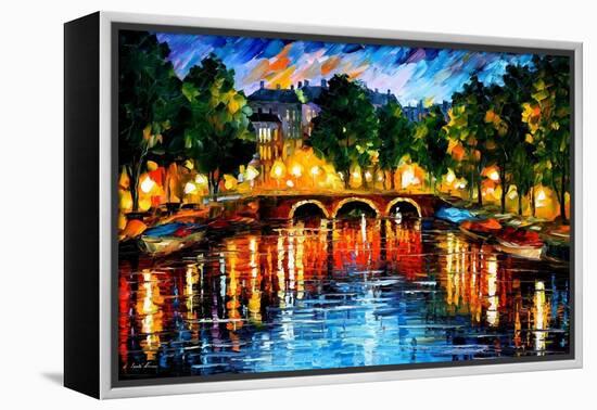Amsterdam The Release Of Happines-Leonid Afremov-Framed Stretched Canvas