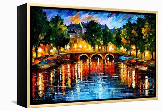 Amsterdam The Release Of Happines-Leonid Afremov-Framed Stretched Canvas