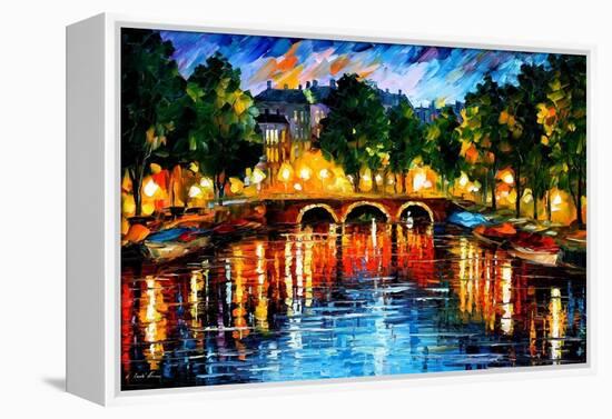 Amsterdam The Release Of Happines-Leonid Afremov-Framed Stretched Canvas