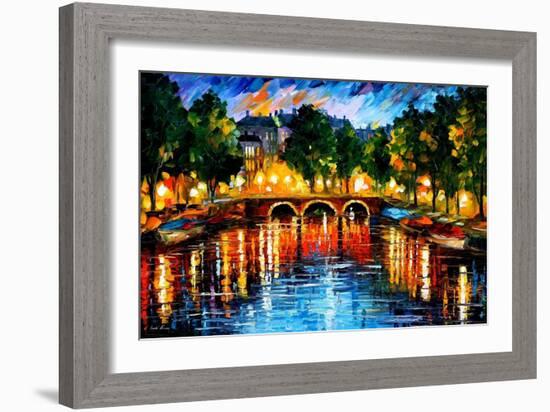 Amsterdam The Release Of Happines-Leonid Afremov-Framed Premium Giclee Print