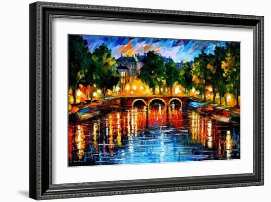 Amsterdam The Release Of Happines-Leonid Afremov-Framed Premium Giclee Print