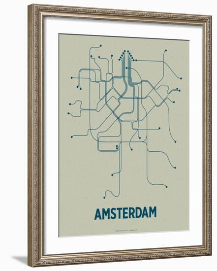 Amsterdam-LinePosters-Framed Serigraph