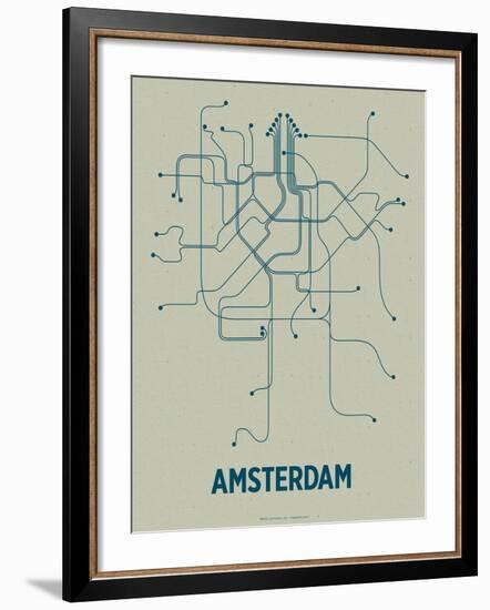 Amsterdam-LinePosters-Framed Serigraph