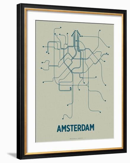 Amsterdam-LinePosters-Framed Serigraph