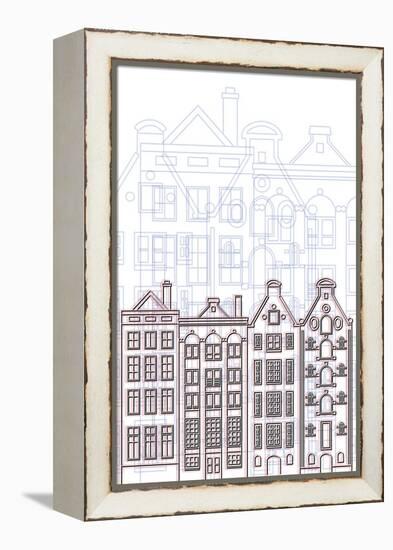 Amsterdam-Cristian Mielu-Framed Stretched Canvas