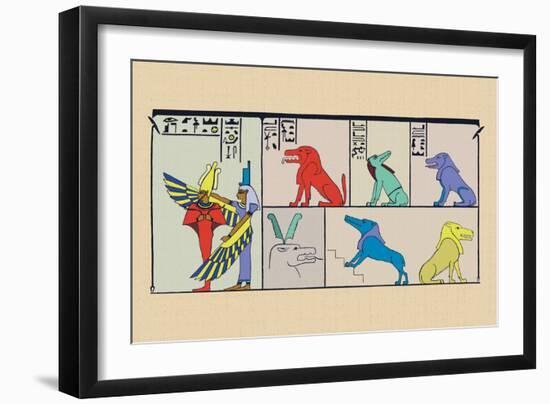 Amt, Isis and Osiris-J. Gardner Wilkinson-Framed Art Print