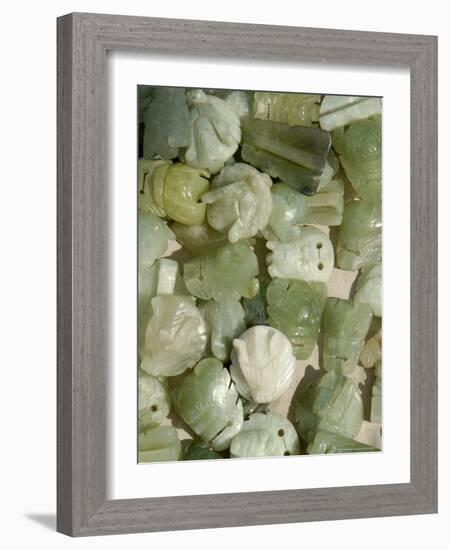 Amulets For Sale at a Street Market, Shandong Province, Jinan, China-Bruce Behnke-Framed Photographic Print