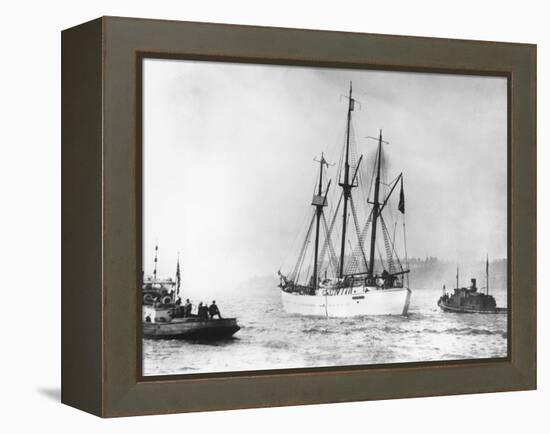 Amundsen's Vessel Returns from the Arctic-null-Framed Premier Image Canvas