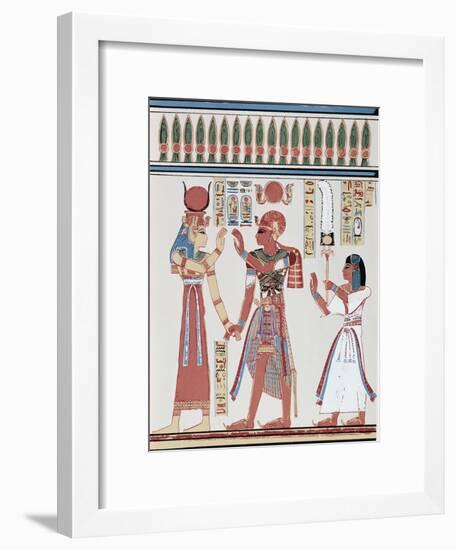 Amunkhepesef Tomb: Wall Paining-null-Framed Giclee Print