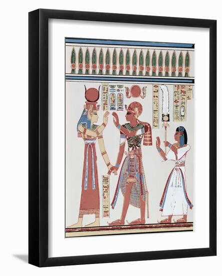 Amunkhepesef Tomb: Wall Paining-null-Framed Giclee Print