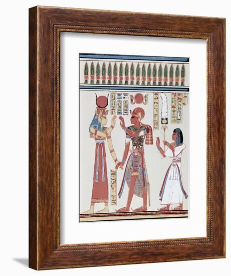 Amunkhepesef Tomb: Wall Paining-null-Framed Giclee Print