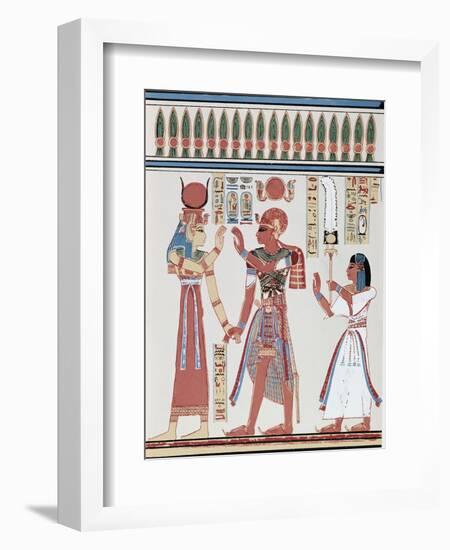 Amunkhepesef Tomb: Wall Paining-null-Framed Giclee Print