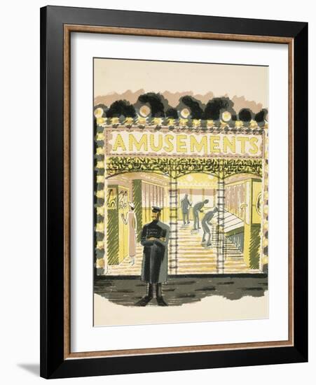 Amusement Arcade-Eric Ravilious-Framed Giclee Print