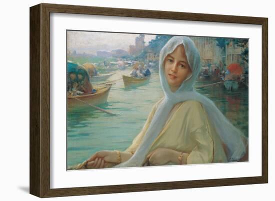 Amusement at Göksu-Fausto Zonaro-Framed Giclee Print