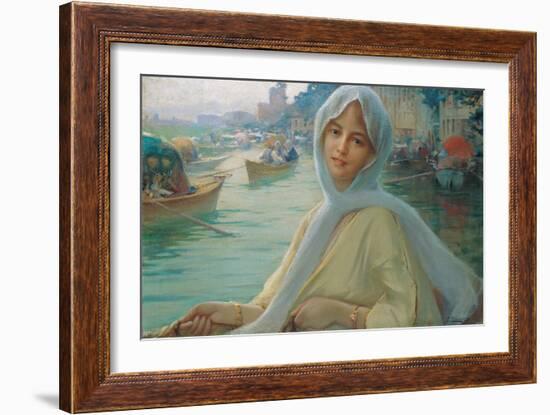 Amusement at Göksu-Fausto Zonaro-Framed Giclee Print