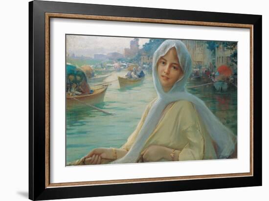 Amusement at Göksu-Fausto Zonaro-Framed Giclee Print