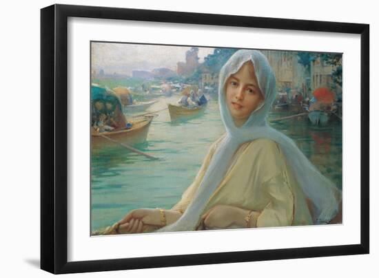 Amusement at Göksu-Fausto Zonaro-Framed Giclee Print