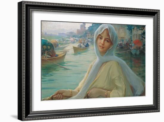 Amusement at Göksu-Fausto Zonaro-Framed Giclee Print