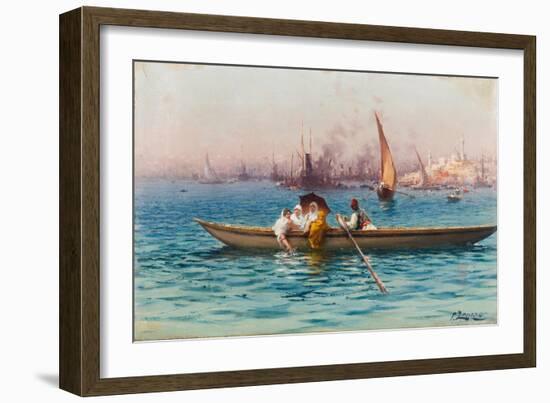 Amusement on the Caique-Fausto Zonaro-Framed Giclee Print