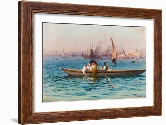 Amusement on the Caique-Fausto Zonaro-Framed Giclee Print
