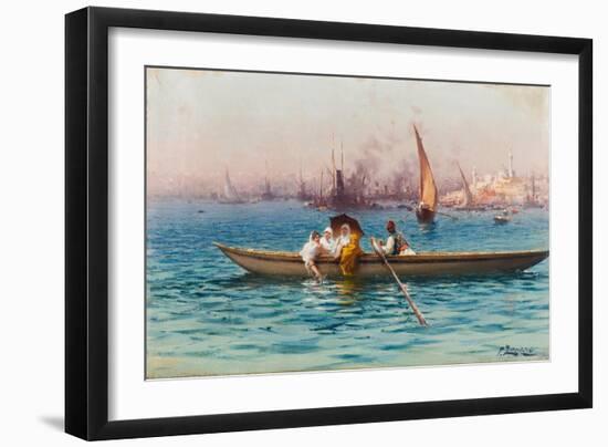 Amusement on the Caique-Fausto Zonaro-Framed Giclee Print