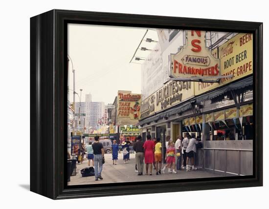 Amusement Park, Coney Island, New York State, USA-Alison Wright-Framed Premier Image Canvas